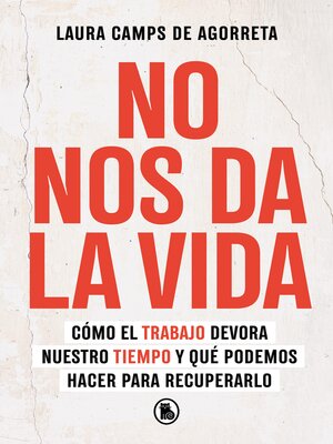 cover image of No nos da la vida